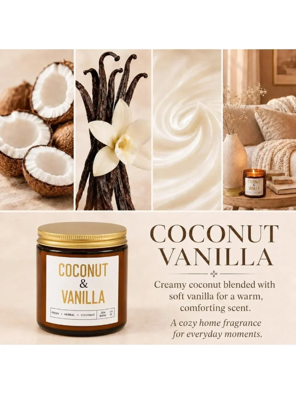 6-Pack Scented Soy Wax Candles Gift Set - Aromatherapy for Home, Living Room